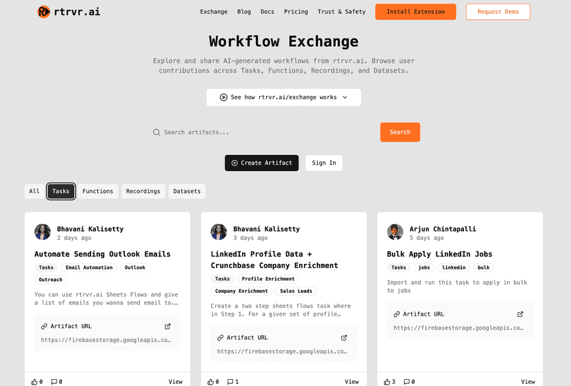 🎉 rtrvr.ai Launches on Product Hunt! + Worlds First Agentic Workflow Exchange